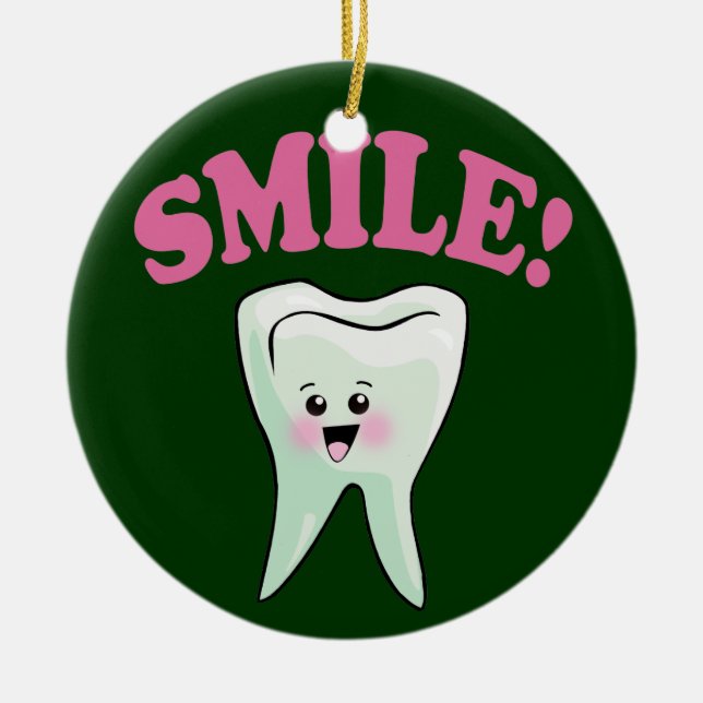 Dentist Ceramic Tree Decoration (Front)