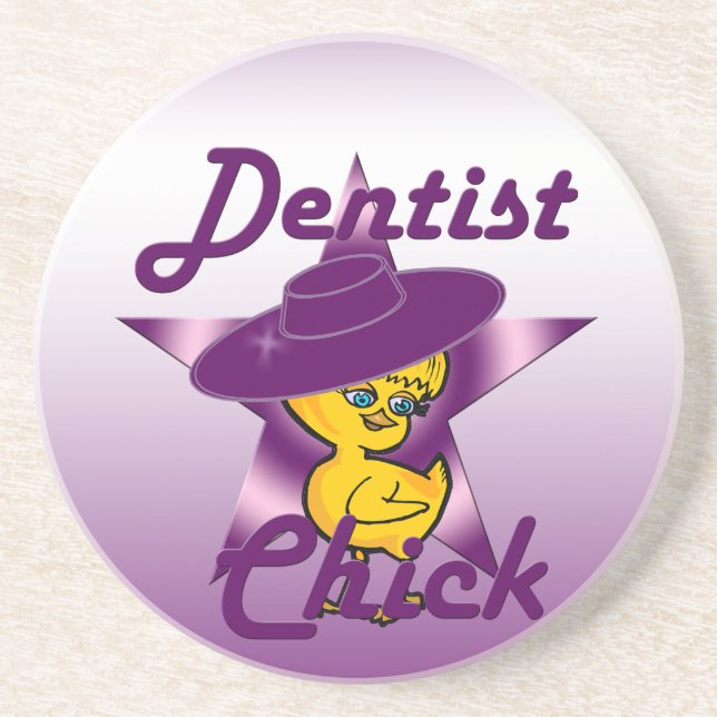 Dentist Chick #9 Coaster (Front)