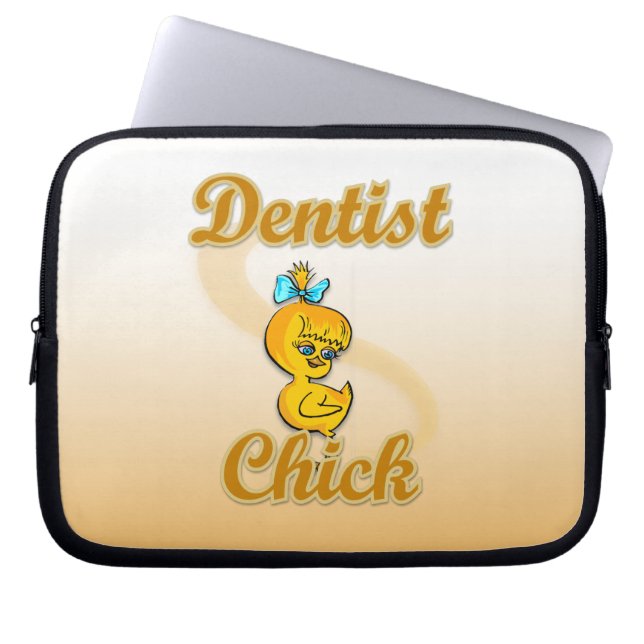 Dentist Chick Laptop Sleeve (Front)