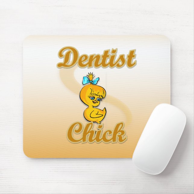 Dentist Chick Mouse Mat (With Mouse)