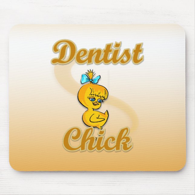 Dentist Chick Mouse Mat (Front)