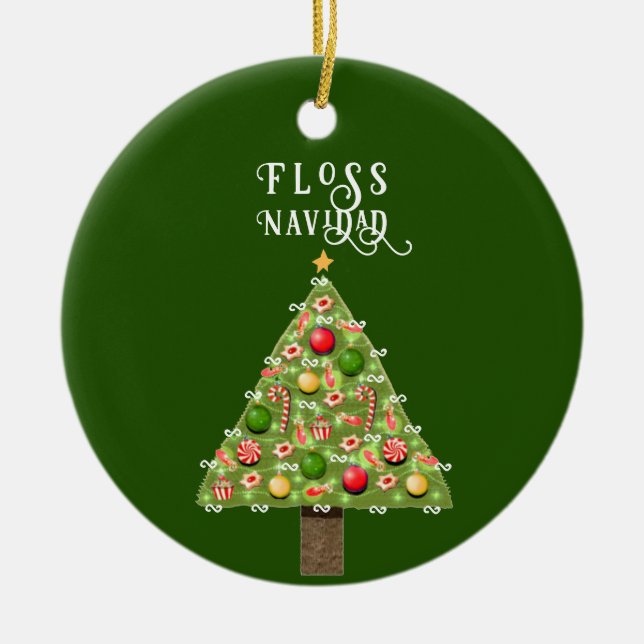 Dentist Christmas Collectable Ceramic Tree Decoration (Front)