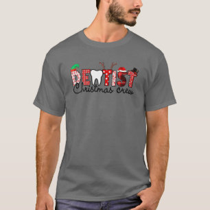 Dentist Christmas Crew Funny Dental Hygiene Xmas T-Shirt