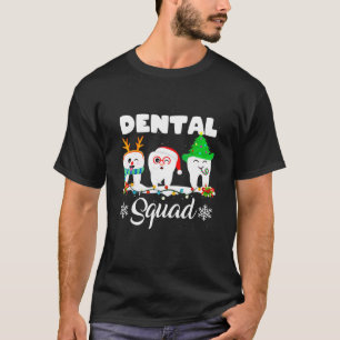 Dentist Christmas Dental Squad Funny Christmas T-Shirt