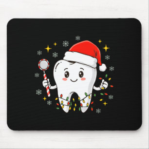 Dentist Christmas Teeth Xmas Lights Funny Dental S Mouse Mat