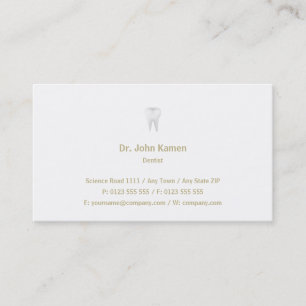 Dentist   Classic Gold Business Card