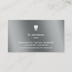 Dentist   Classic Graphic Metallic Business Card