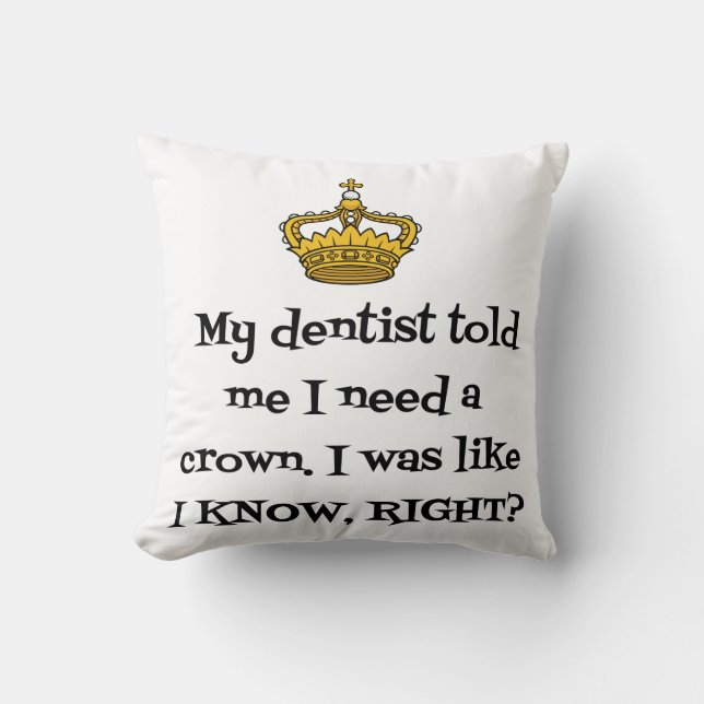 DENTIST CROWN CUSHION (Front)