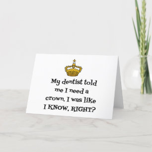 DENTIST CROWN HOLIDAY CARD