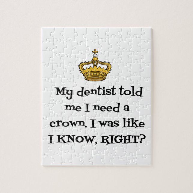 DENTIST CROWN JIGSAW PUZZLE (Vertical)