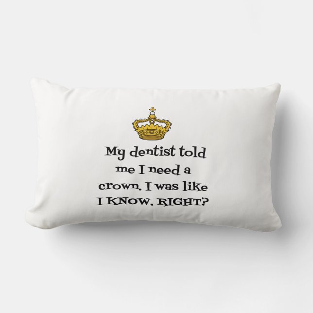 DENTIST CROWN LUMBAR CUSHION (Front)