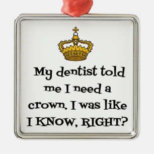 DENTIST CROWN METAL TREE DECORATION