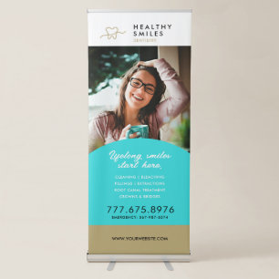 Dentist Custom Logo Roll-Up Retractable Banner