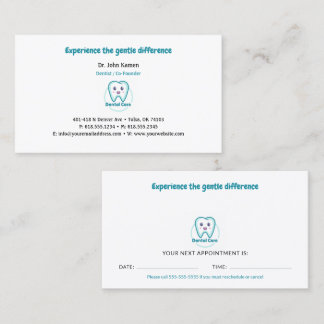 Dentist | Dental Appointment Card