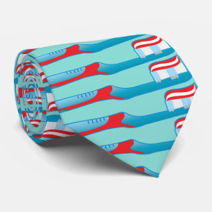 Dentist Dental Assistant Hygienist Toothbrush Tie