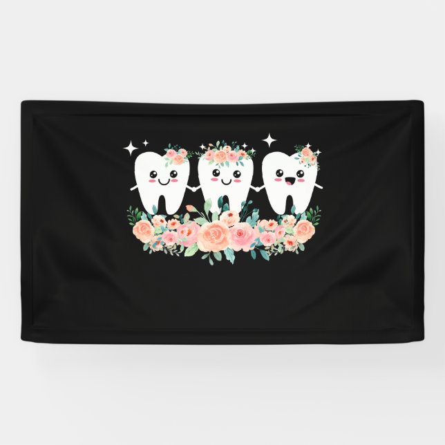 Dentist Dental Assistant Oral Hygienist Tooth Banner (Horizontal)