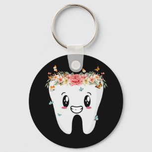 Dentist Dental Assistant Oral Hygienist Tooth Key Ring