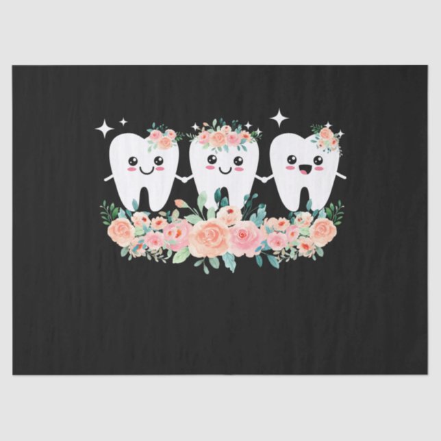 Dentist Dental Assistant Oral Hygienist Tooth Tissue Paper (Front)