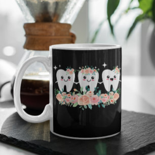 Dentist Dental Assistant Oral Hygienist Tooth Two-Tone Coffee Mug