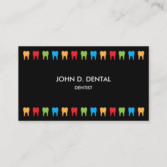 Dentist, dental business or profile card (Front)