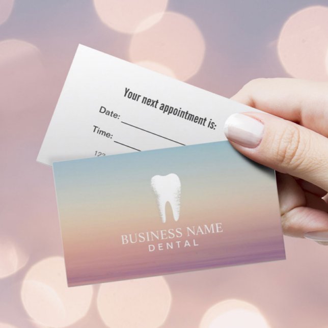 Dentist Dental Care Appointment Elegant Card (Creator Uploaded)