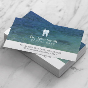Dentist Dental Care Clean Water Appointment Card