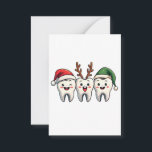 Dentist Dental Christmas Santa Floss Xmas Tree Card<br><div class="desc">floss christmas design,  christmas floss graphic,  dental holiday art,  teeth with santa hat,  dentist christmas design,  festive dental art,  floss with santa hat,  christmas dental theme,  holiday floss design,  santa hat floss graphic</div>