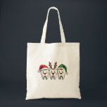 Dentist Dental Christmas Santa Floss Xmas Tree Tote Bag<br><div class="desc">floss christmas design,  christmas floss graphic,  dental holiday art,  teeth with santa hat,  dentist christmas design,  festive dental art,  floss with santa hat,  christmas dental theme,  holiday floss design,  santa hat floss graphic</div>