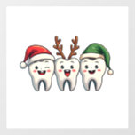 Dentist Dental Christmas Santa Floss Xmas Tree Window Cling<br><div class="desc">floss christmas design,  christmas floss graphic,  dental holiday art,  teeth with santa hat,  dentist christmas design,  festive dental art,  floss with santa hat,  christmas dental theme,  holiday floss design,  santa hat floss graphic</div>