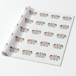 Dentist Dental Christmas Santa Floss Xmas Tree Wrapping Paper<br><div class="desc">floss christmas design,  christmas floss graphic,  dental holiday art,  teeth with santa hat,  dentist christmas design,  festive dental art,  floss with santa hat,  christmas dental theme,  holiday floss design,  santa hat floss graphic</div>