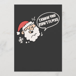 Dentist Dental Christmas Santa Invitation