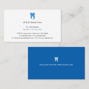 Dentist Dental Clinic Business Card