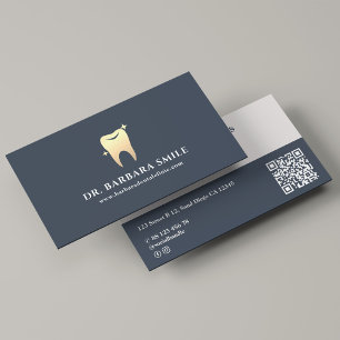 Dentist Dental Clinic Minimal Charcoal Modern Business Card