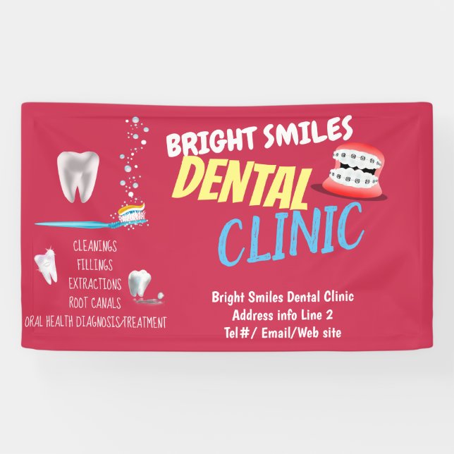 Dentist Dental Clinic Promotional Banner (Horizontal)