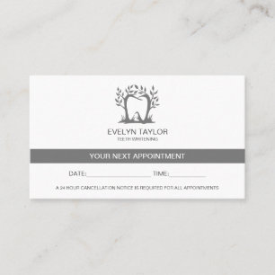 Dentist Dental Clinic teeth Whitening Appointment  Business Card