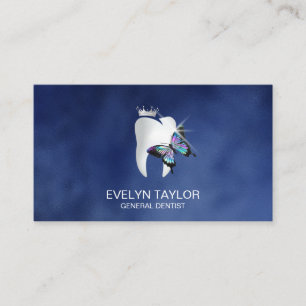 Dentist Dental Clinic teeth Whitening Butterfly Bu Business Card