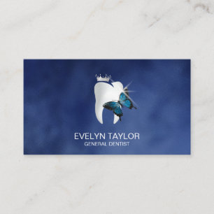 Dentist Dental Clinic teeth Whitening Butterfly Business Card