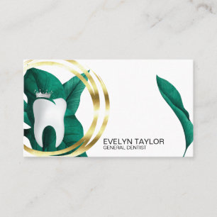  Dentist Dental Clinic teeth Whitening  Floral Bus Business Card
