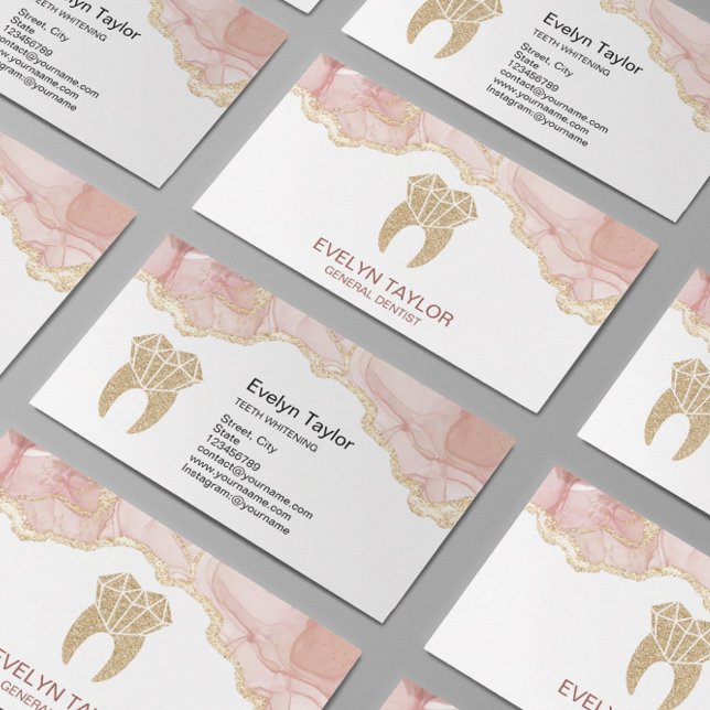 Dentist Dental Clinic teeth Whitening Smile Busine Business Card (Creator Uploaded)