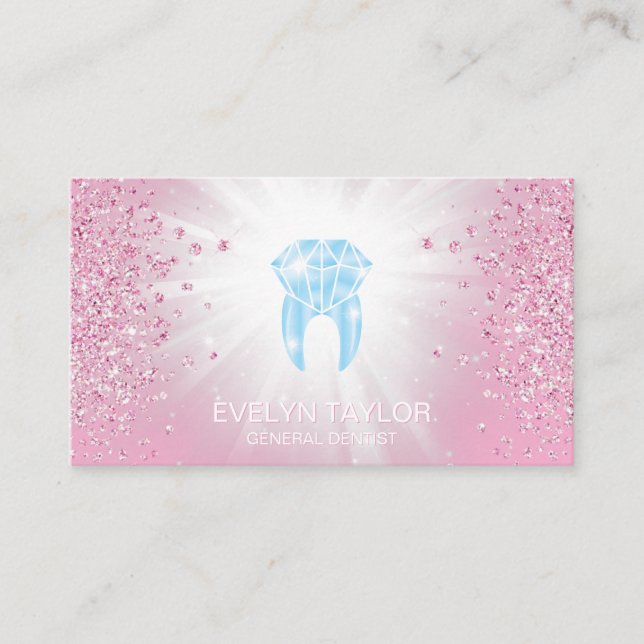 Dentist Dental Clinic teeth Whitening Smile Business Card (Front)
