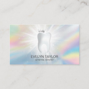 Dentist Dental Clinic teeth Whitening Smile Crown Business Card