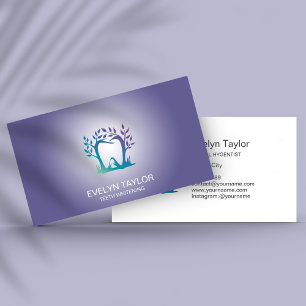 Dentist Dental Clinic teeth Whitening Smile Crown  Business Card