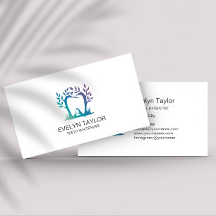 Dentist Dental Clinic teeth Whitening Smile Crown  Business Card