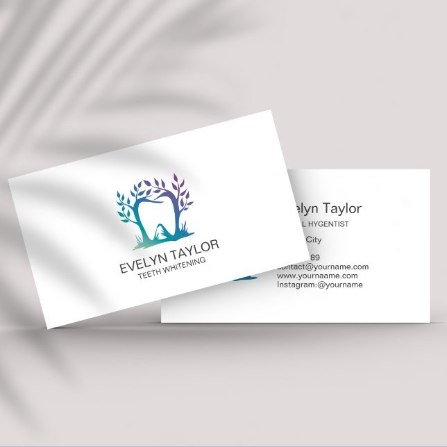 Dentist Dental Clinic teeth Whitening Smile Crown  Business Card (Creator Uploaded)