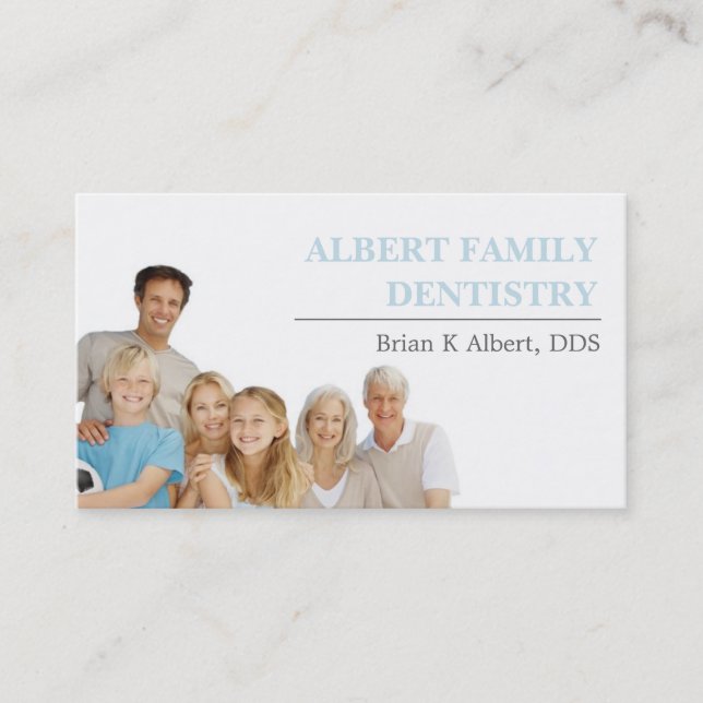 Dentist Dental Dentistry Doctor Smile Business Card (Front)