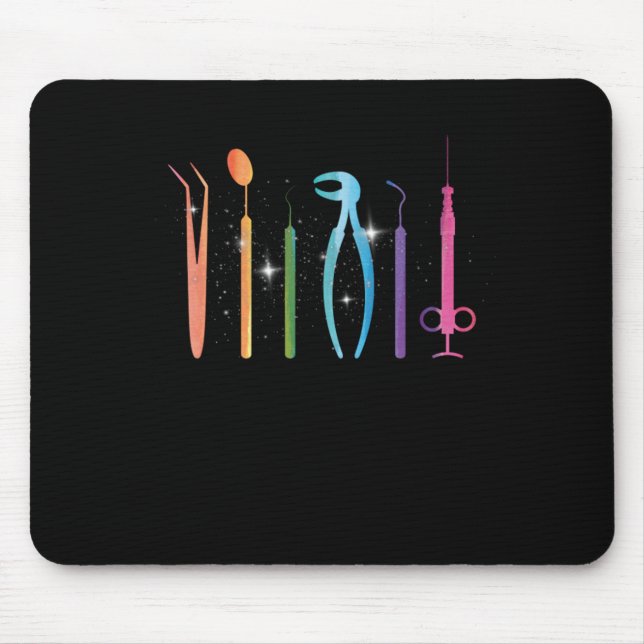 Dentist Dental Dentistry Tooth Teeth Doctor Gift Mouse Mat (Front)