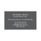 Dentist, dental grey business card with tooth logo
