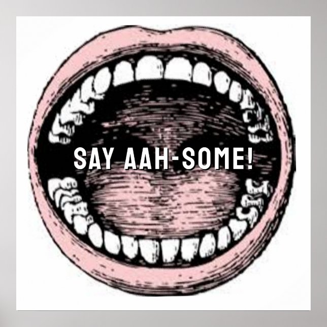 Dentist Dental Humour Poster (Front)