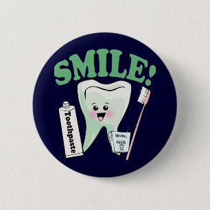 Dentist Dental Hygienist 6 Cm Round Badge