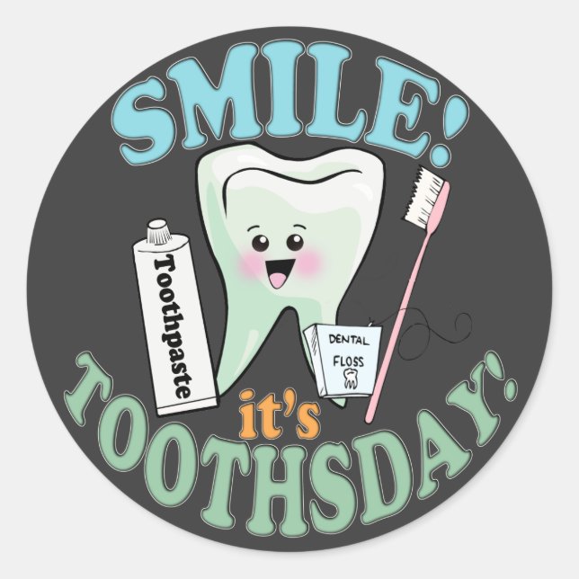 Dentist Dental Hygienist Classic Round Sticker (Front)